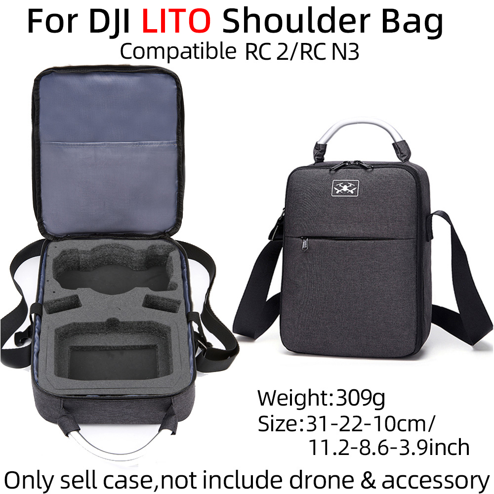 Rc Helicopter Bag - 保護バッグ DJI Lito X1/Lito1 (RC2/RC-N3) シングルショルダーバッグ、オーガナイザークロスボディバッグアクセサリー