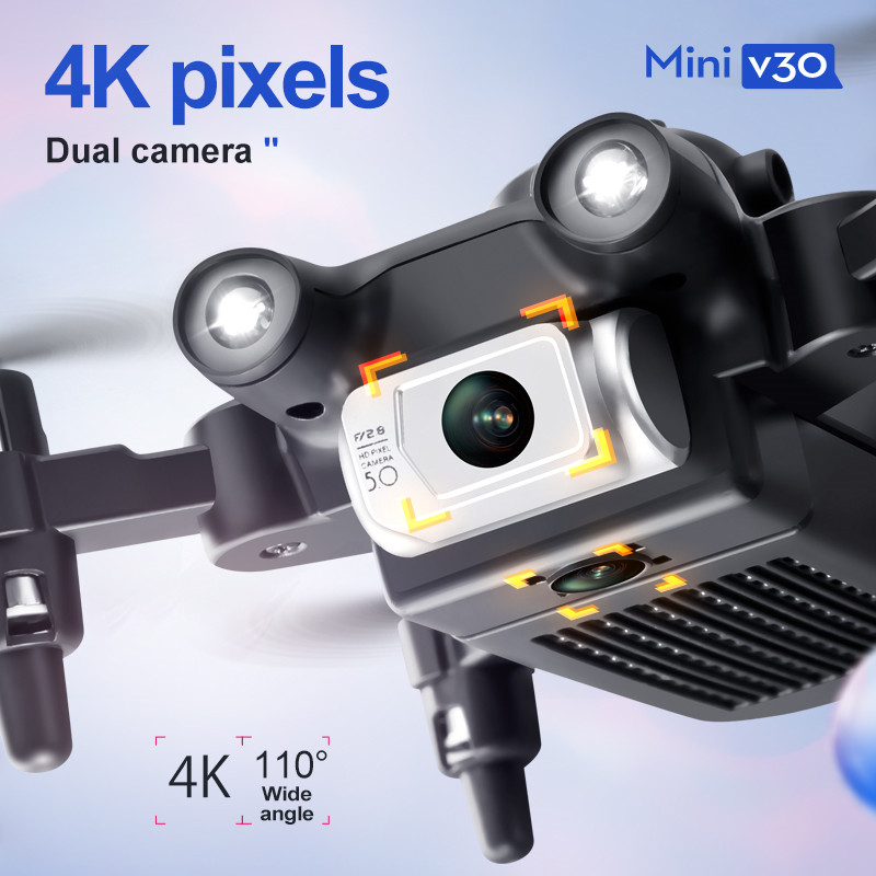 ミニ V30 WiFi FPV ドローン 4K HD デュア - Rc Helicopter Case のレビューと価格