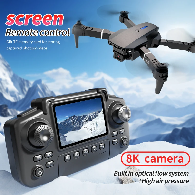 プロフェッショナル E88 プロドローン スクリーン付き 8 - Rc Helicopter Electric のレビューと価格