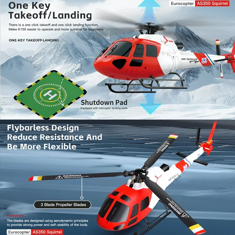 WLtoys 4CH K150-AS350 RCヘリコプター - Rc Helicopter Gas のレビューと価格