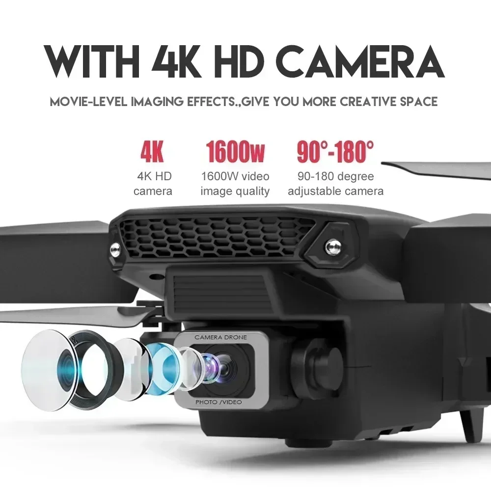 折りたたみ式クワッドコプター,e88プロ広角fpv,wifi - Rc Helicopter Case のレビューと価格