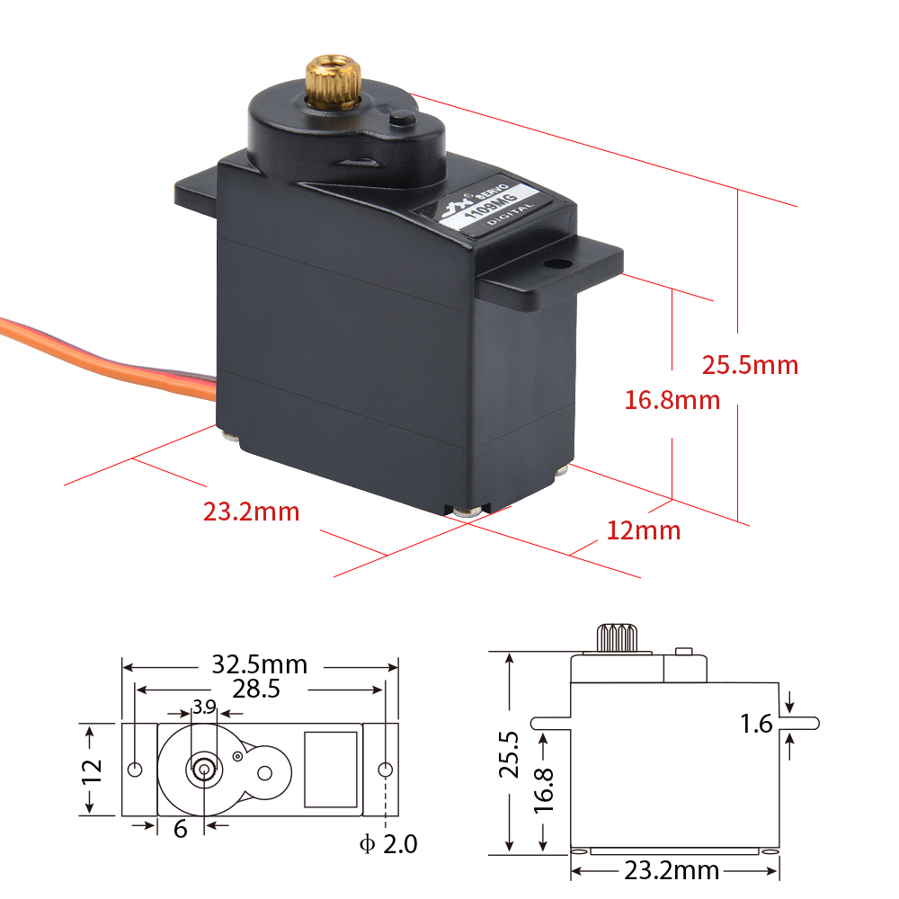 1/2/4 個 JX サーボ PDI-1109MG 9 グラ - Rc Helicopter Servo のレビューと価格