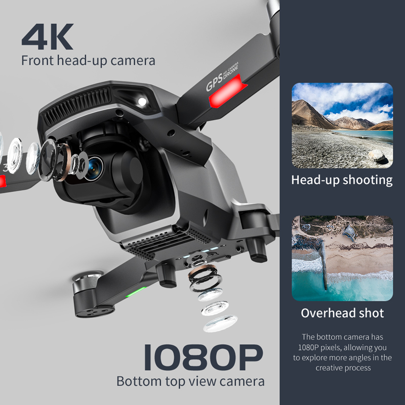 ドローンL106pro 3,4K 5g,wifi,fpv,折 - Rc Helicopter Charger のレビューと価格