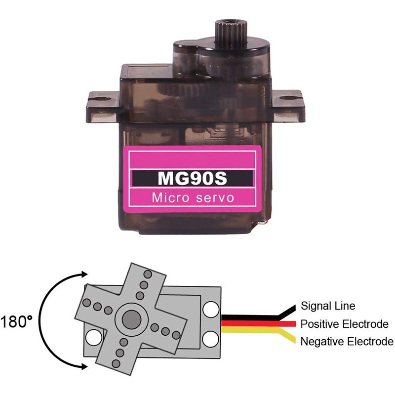 MG90S サーボ 5/10/20/40個入り オールメタル - Rc Helicopter Servo のレビューと価格